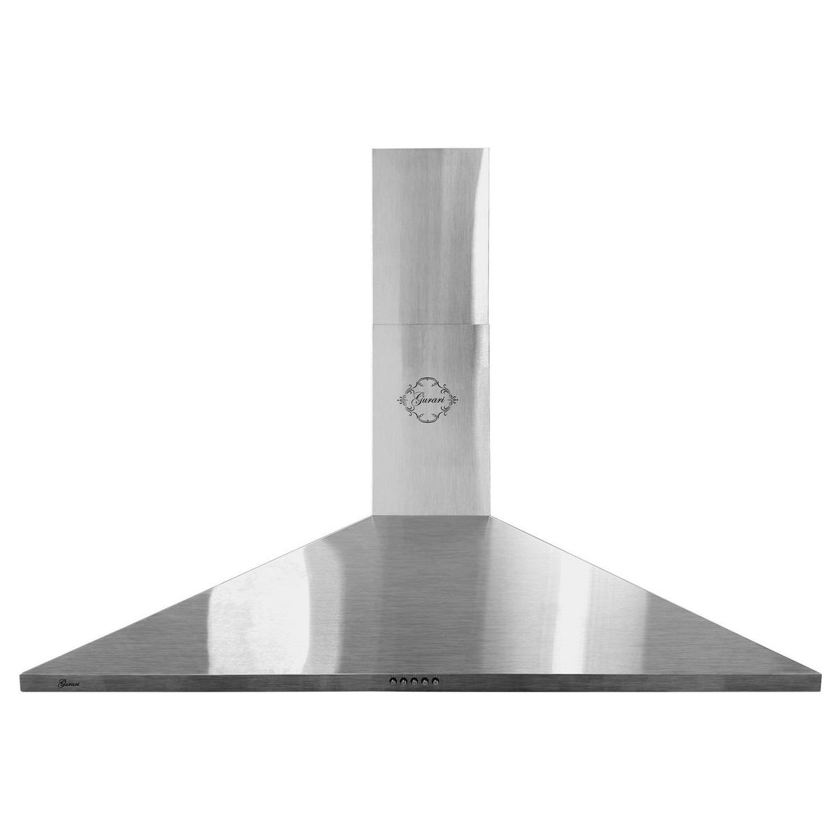 DUNSTABZUGSHAUBE GCH C 147 IS 120 N 120 cm Edelstahl - Silberfarben, Metall (120/87/47cm) - Gurari