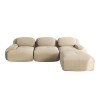 ECKSOFA 298/178/70 cm Beige Cord mit extra-breiten Armlehnen - Beige, Textil (298/178cm) - Oxeza