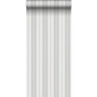 TAPETE Streifen 53 cm x 10.05 m - Grau, Papier (53/1000cm) - Sanders & Sanders