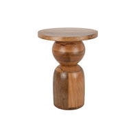 BEISTELLTISCH Dia 35/35/46.5 cm - Braun, Holz (35/35/46.5cm) - Leitmotiv