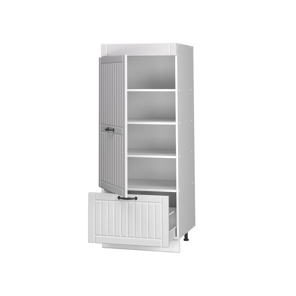 KUCHYNSKÁ POTRAVINOVÁ SKRIŇA Fame-Line, Biely vidiecky dom/biely, 60 cm - biela, kompozitné drevo (60/153.6/58.1cm) - Vicco
