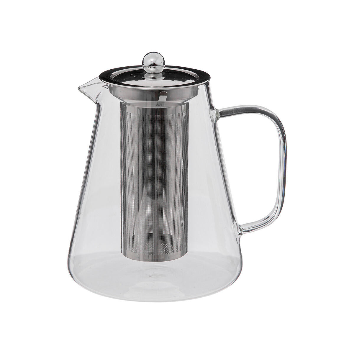TEEKANNE mit Sieb Teal Transparent 1,3 l 18/14,3/18,4 cm - Transparent, Glas (1.3L) - Secret de Gourmet