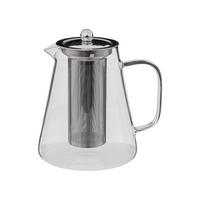 TEEKANNE mit Sieb Teal Transparent 1,3 l 18/14,3/18,4 cm - Transparent, Glas (1.3L) - Secret de Gourmet