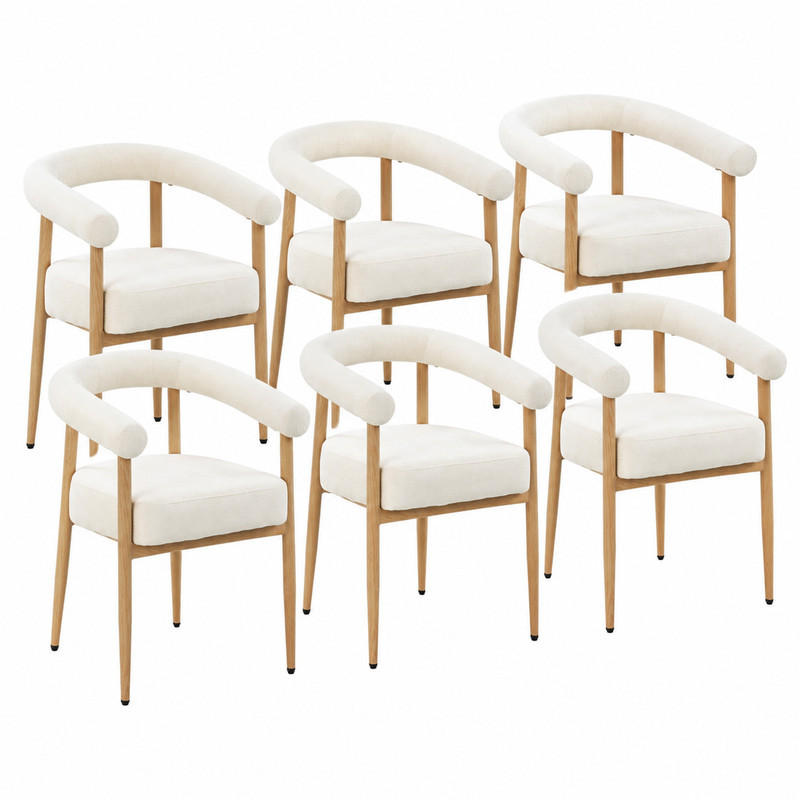 Meubliv Esszimmerstühle Weiß 40.5x78x48.7 cm