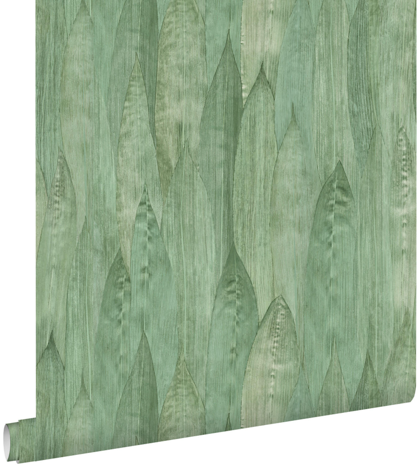 TAPETE Blätter 53 cm x 10.05 m - Grün, Papier (53/1000cm) - ESTAhome