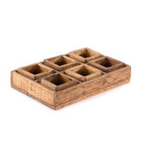 KISTEN-SET Cubo II 7-tlg. Massivholz - Naturfarben, Holz (24cm) - DESIGN DELIGHTS