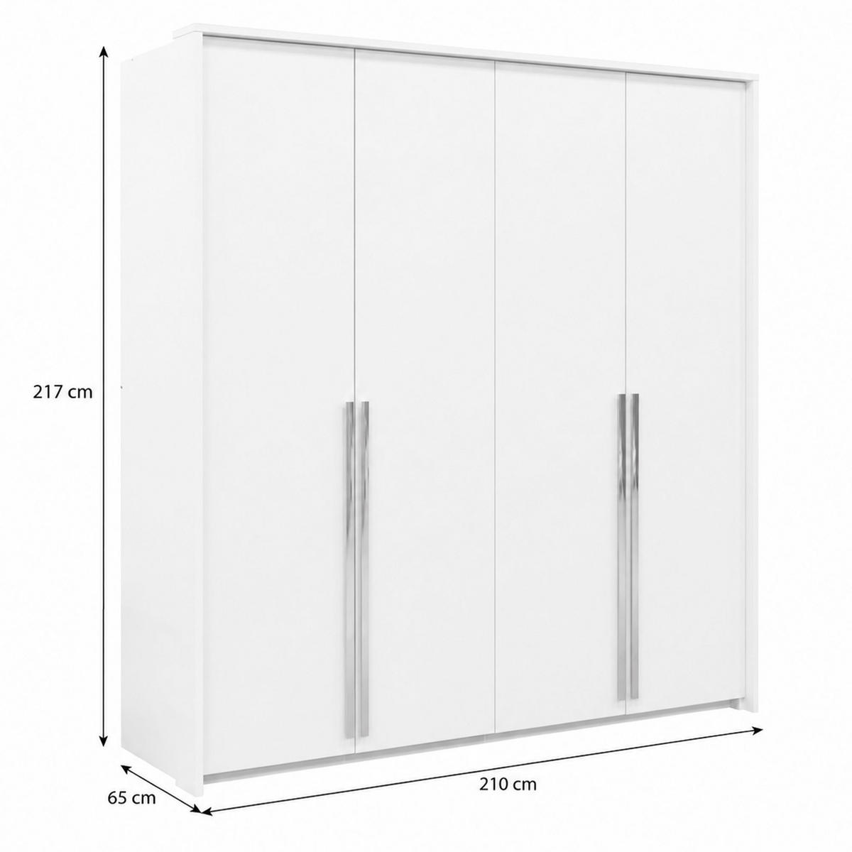 DREHTÜRENSCHRANK Giana mit 4 Türen, 210 cm, Eukalyptusfarbe - Eukalyptusholzfarben, Holzwerkstoff (210/217/65cm) - Beautysofa