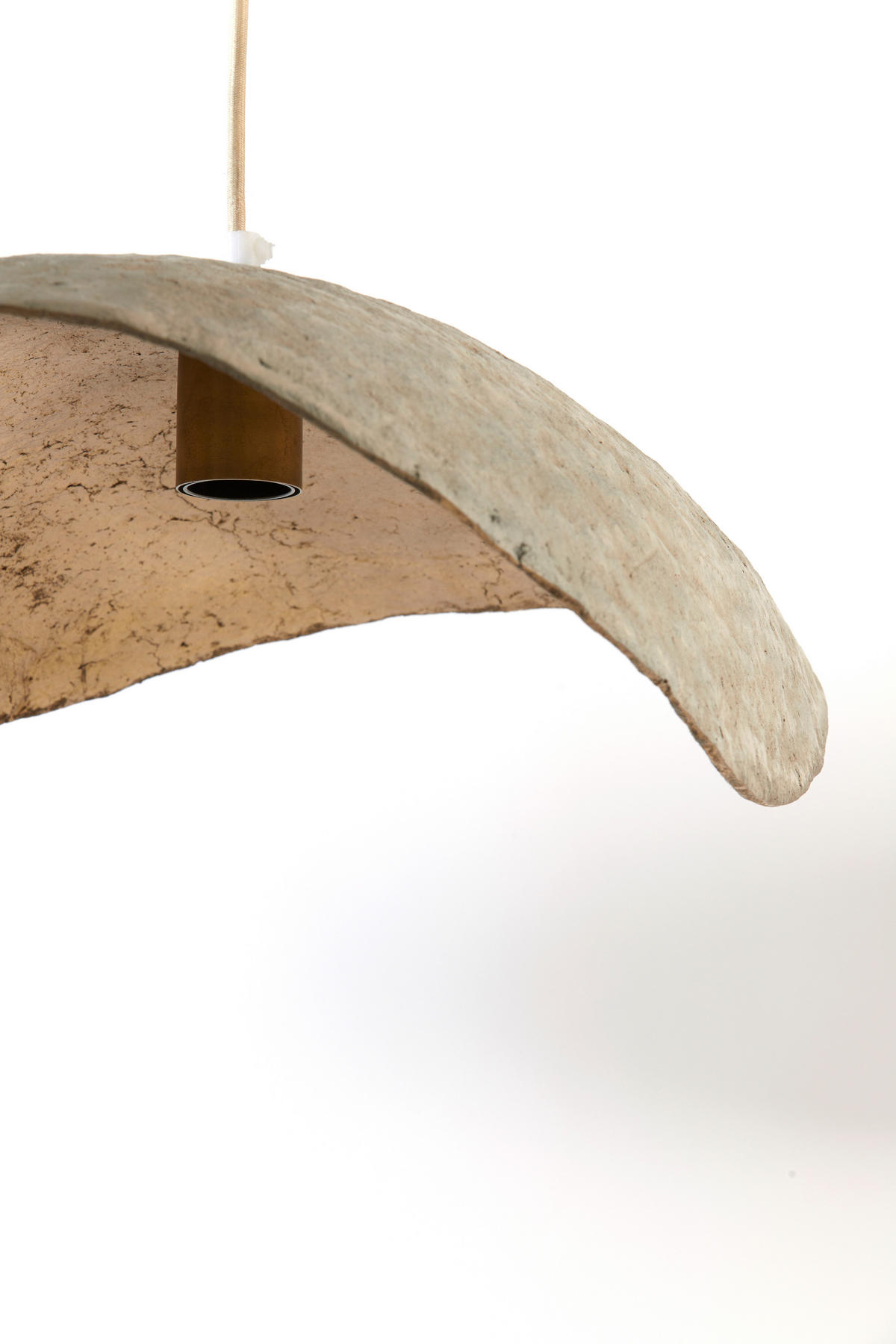 HÄNGELAMPE Lonia Bronze 53/43/18 cm - Bronzefarben, Papier (53/43/18cm) - Light & Living