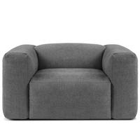 SESSEL BUFFO , Dunkelgrau - Dunkelgrau, Textil (130/73/96cm) - KONSIMO®