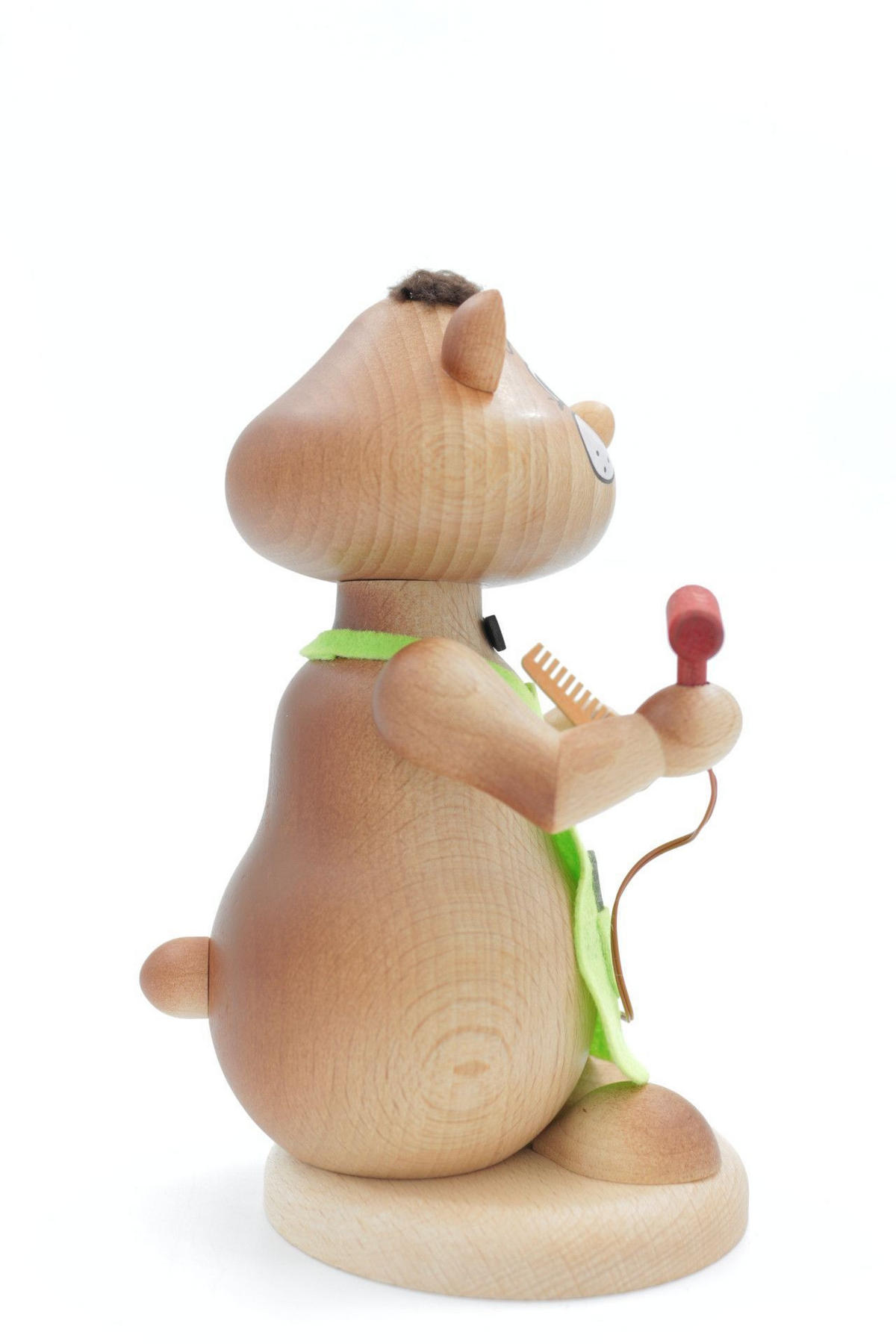 RAUCHFIGUR Hamster Friseur 18 cm - Multicolor, Holz (12/18/0.1cm)