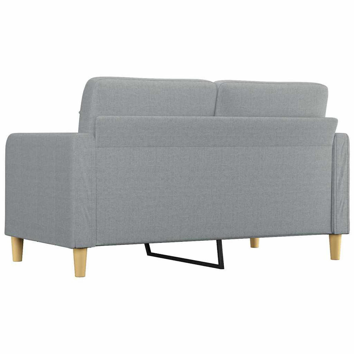2-SITZER-SOFA Martin - Hellgrau, Textil (158/80/77cm) - Nettlife