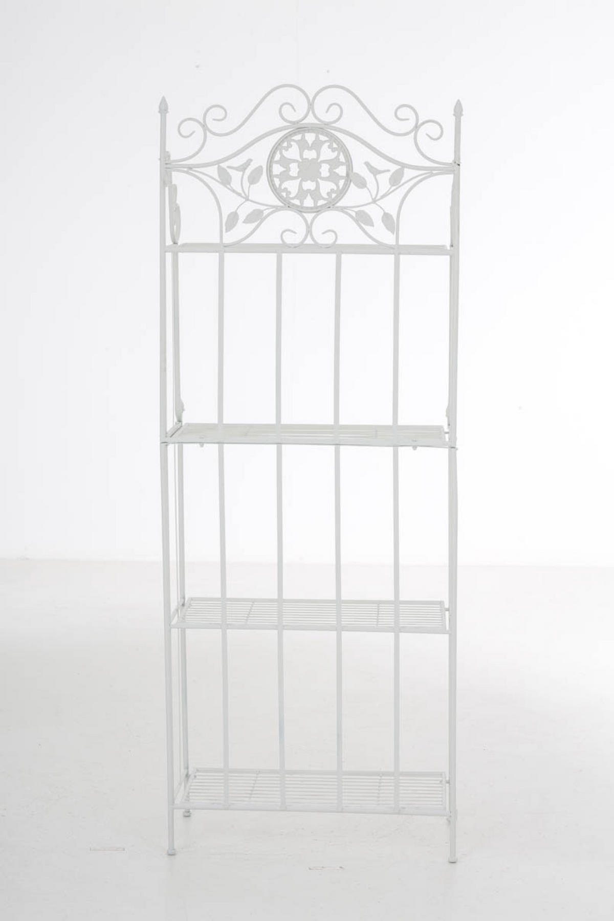 STANDREGAL Florenz weiß - Weiß, Metall (66/175/32cm) - TPFGarden
