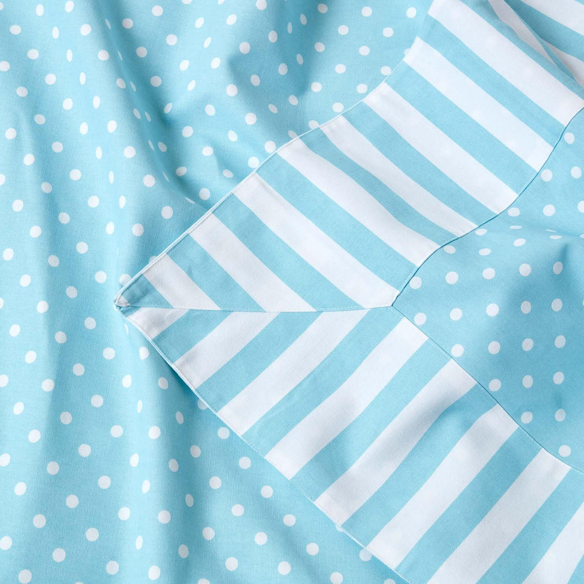 ÜBERWURF 150/200 cm, gepunktet, 100% Baumwolle - Blau, Textil (150/200cm) - Homescapes
