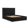 POLSTERBETT Como Schwarz 120/200 cm im Webstoff - Schwarz/Naturfarben, Holz/Holzwerkstoff (120/200cm) - Maison de Reve