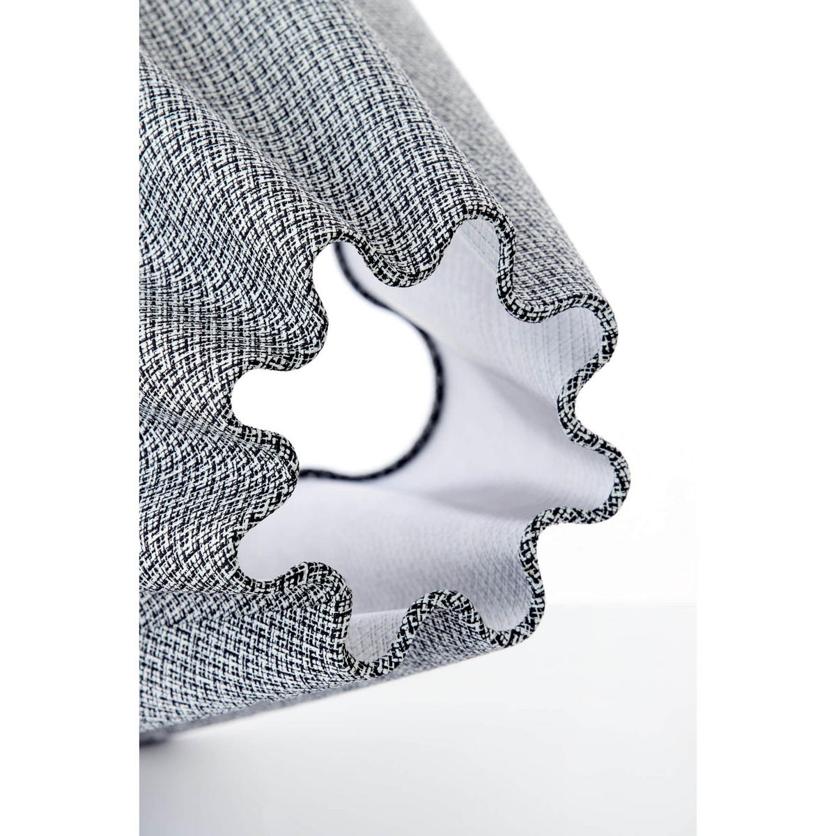 LAMPENSCHIRM Bezaha Schwarz 40/15/36 cm - Schwarz, Textil (40/15/36cm) - Light & Living