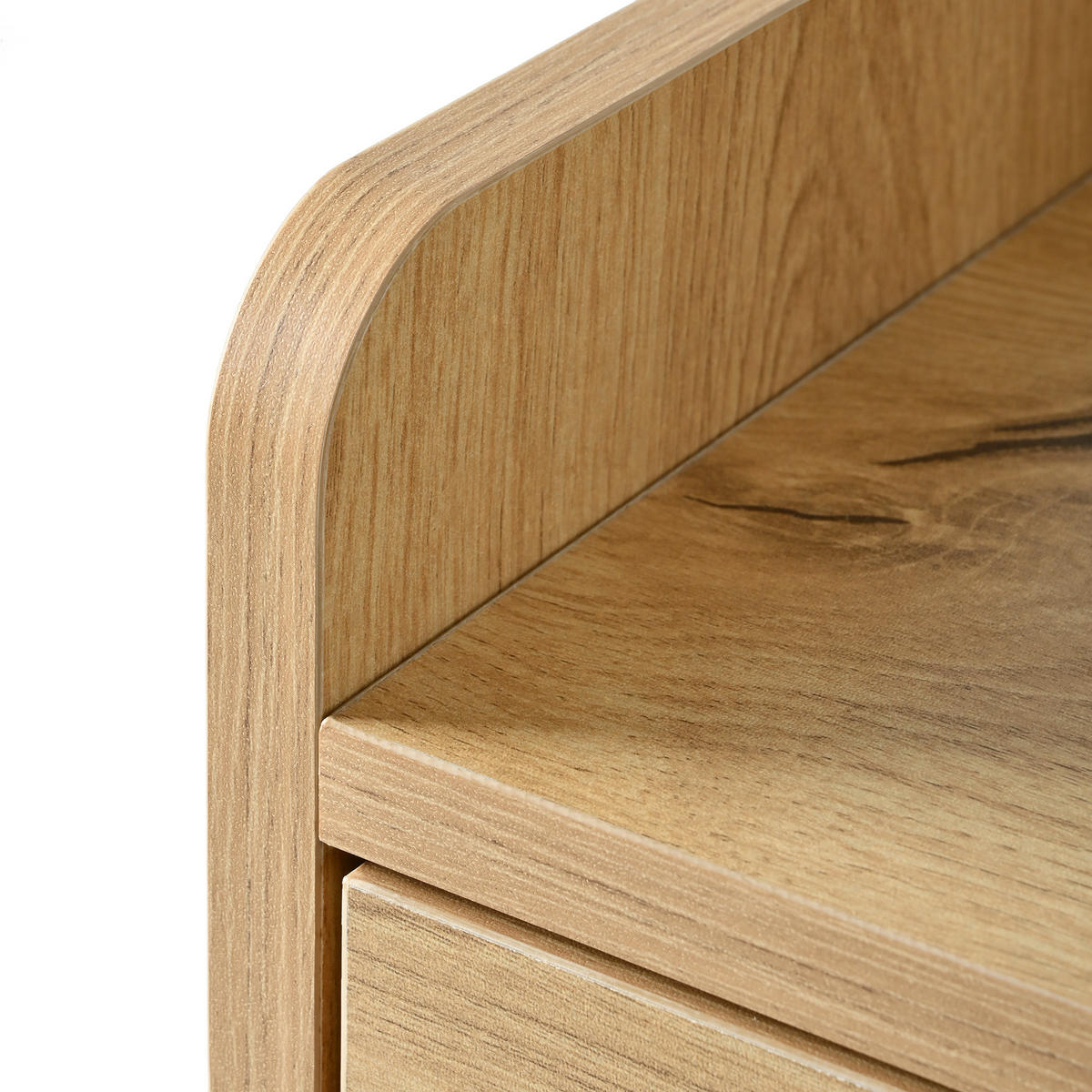 SCHUHSCHRANK aus Spanplatte 110x26x100cm in Natur mit 4 Klapptüren - Naturfarben, Holzwerkstoff (110/100/26cm) - Modfu