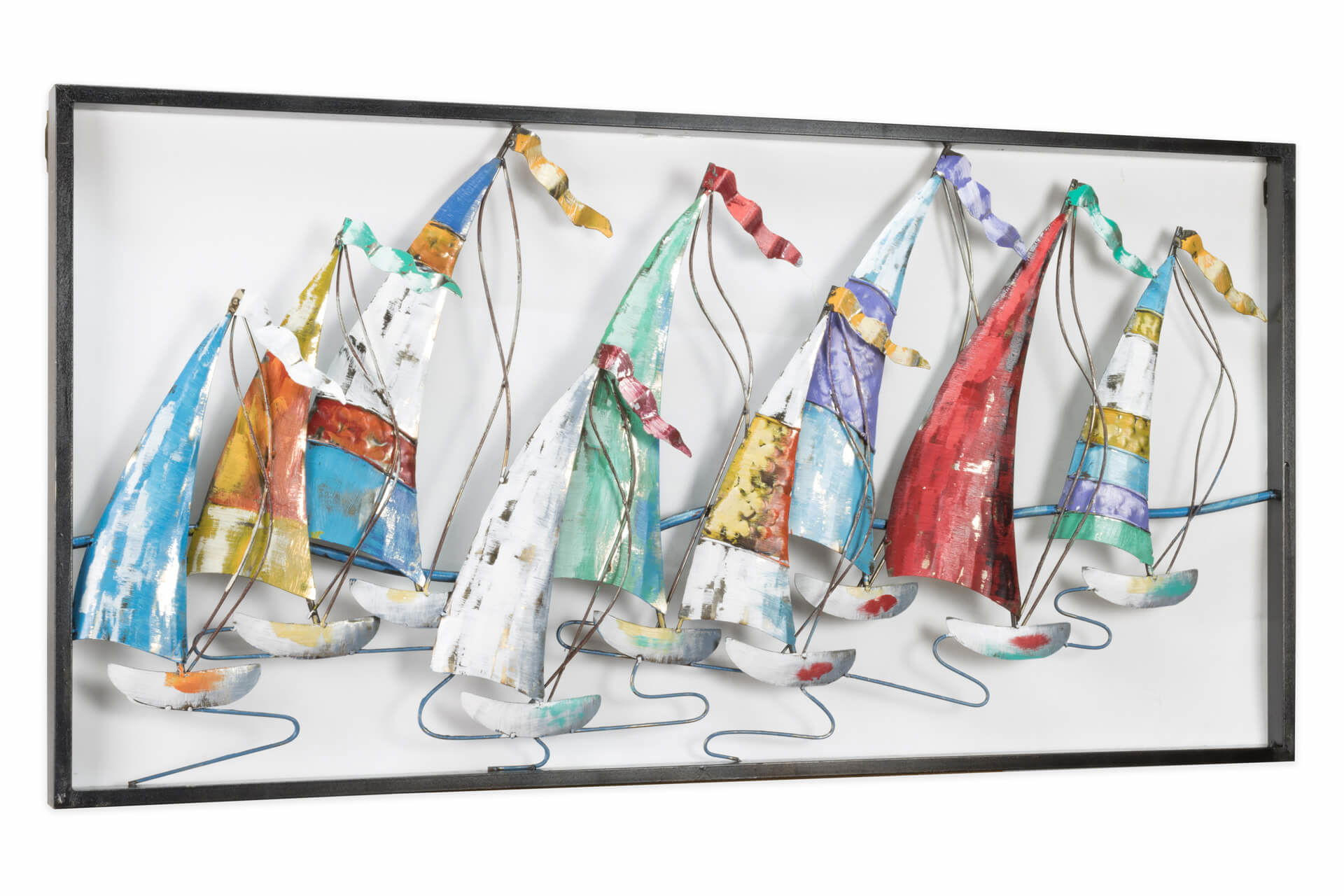 METALLBILD Bunt 120/60 cm - Multicolor, Metall (2.9/60cm) - KUNSTLOFT
