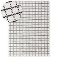 SOFT-TEPPICH Jacky Weiß-Anthrazit 80x150 cm - Weiß, Textil (80/150cm) - Tesso Living