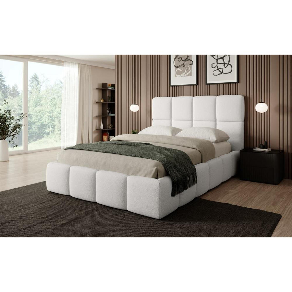 POLSTERBETT Nostro mit Bettkasten 160x200 cm beige - Beige/Schwarz, Textil (160/200cm) - Beautysofa