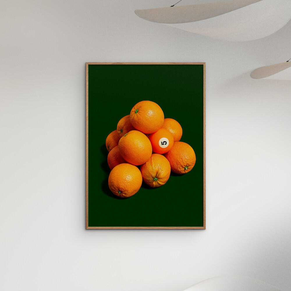 POSTER Supermercat - Odd orange out - Grün, Papier (70/100/0.1cm) - Poster&Frame