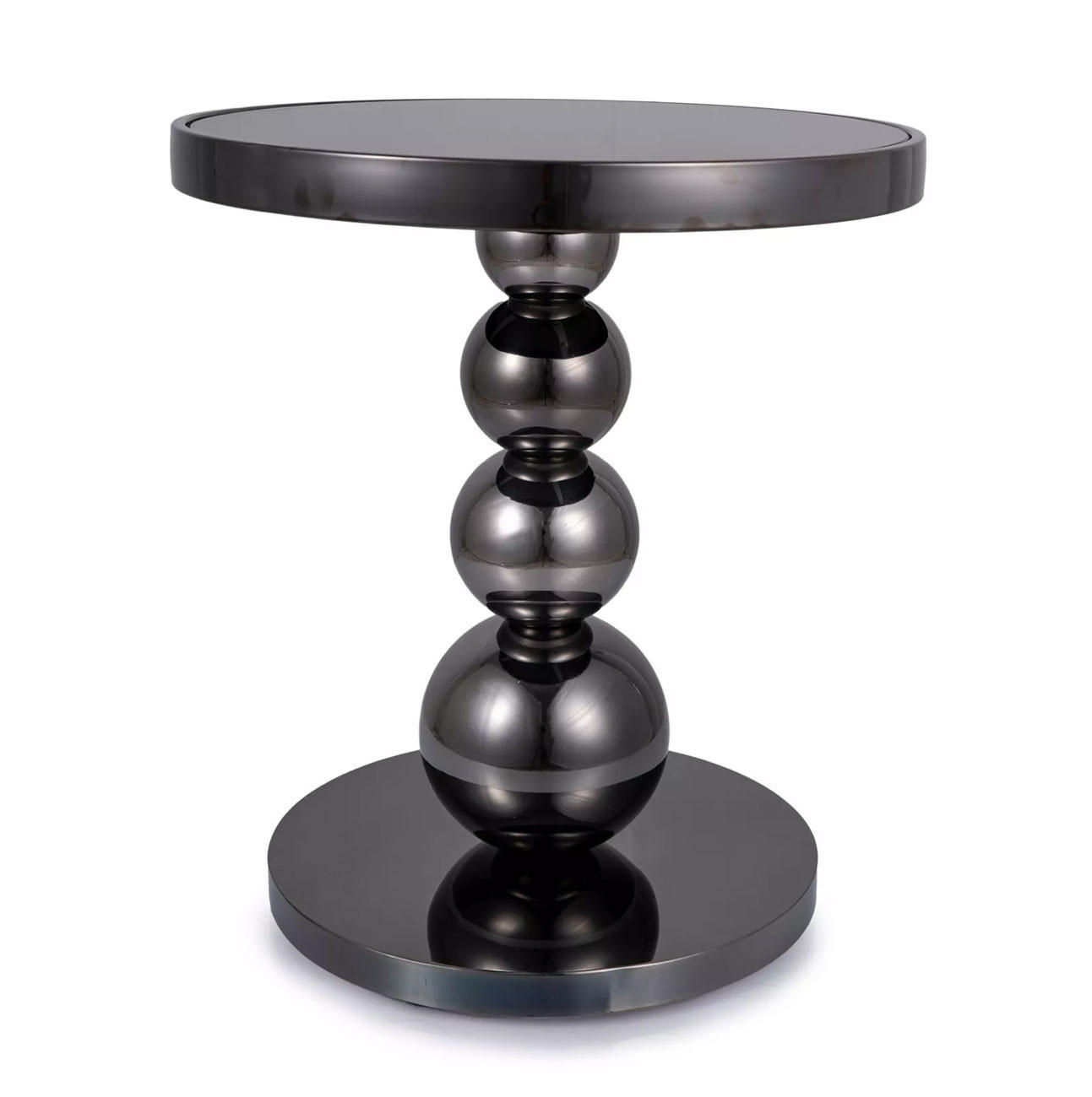 COUCHTISCH Rima schwarz 50 / 50 / 56cm - Schwarz, Glas/Holz (50/50/56cm) - Feldmann-Wohnen