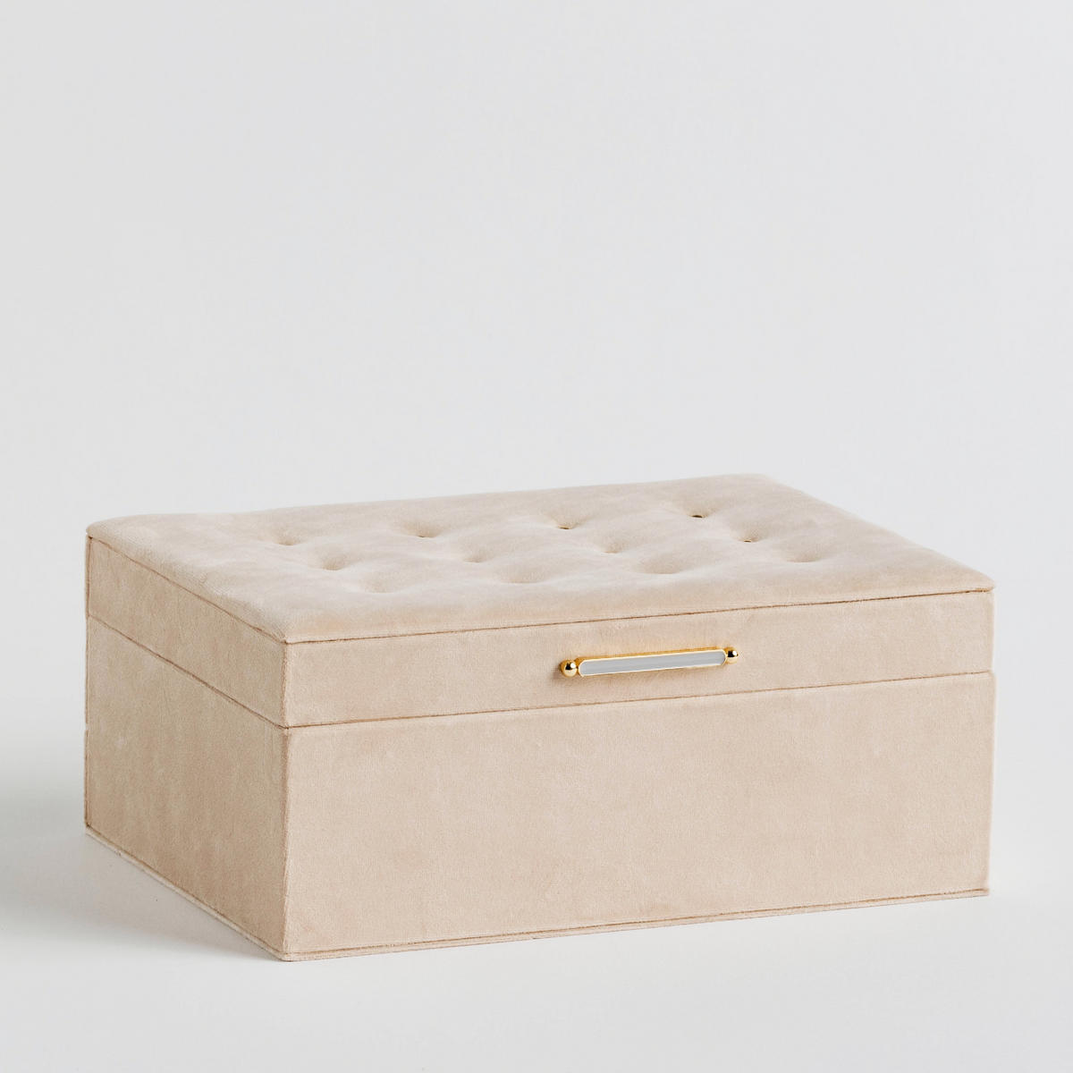 SCHMUCKKÄSTCHEN Nappo - Beige, Textil (17.5/11/24.5cm) - home&you