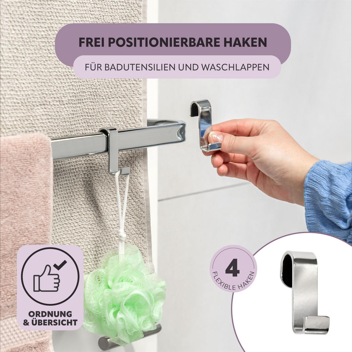 TÜR-HÄNGEREGAL, silber, Metall - Chromfarben, Metall (65/86/17cm) - bremermann