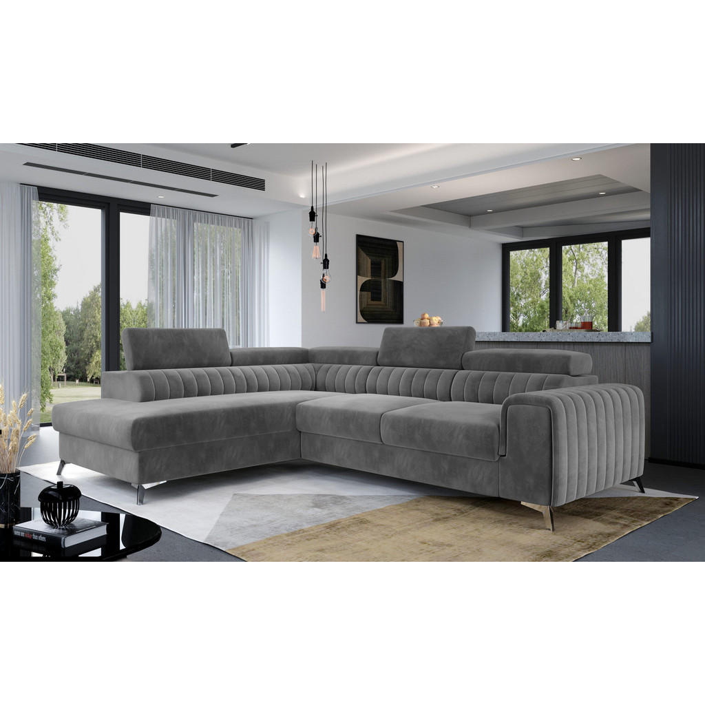 Thumbnail - Möblo Ecksofa, Braun, Textil, 4-Sitzer, L-Form,L-Form, 275x205 cm, Wohnzimmer, Sofas & Couches, Wohnlandschaften, Ecksof...