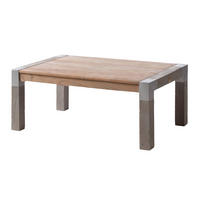 COUCHTISCH Akazie 110x70x45 beige lackiert Amsterdam #118 - Beige, Holz (110/70/45cm) - Massivmoebel24