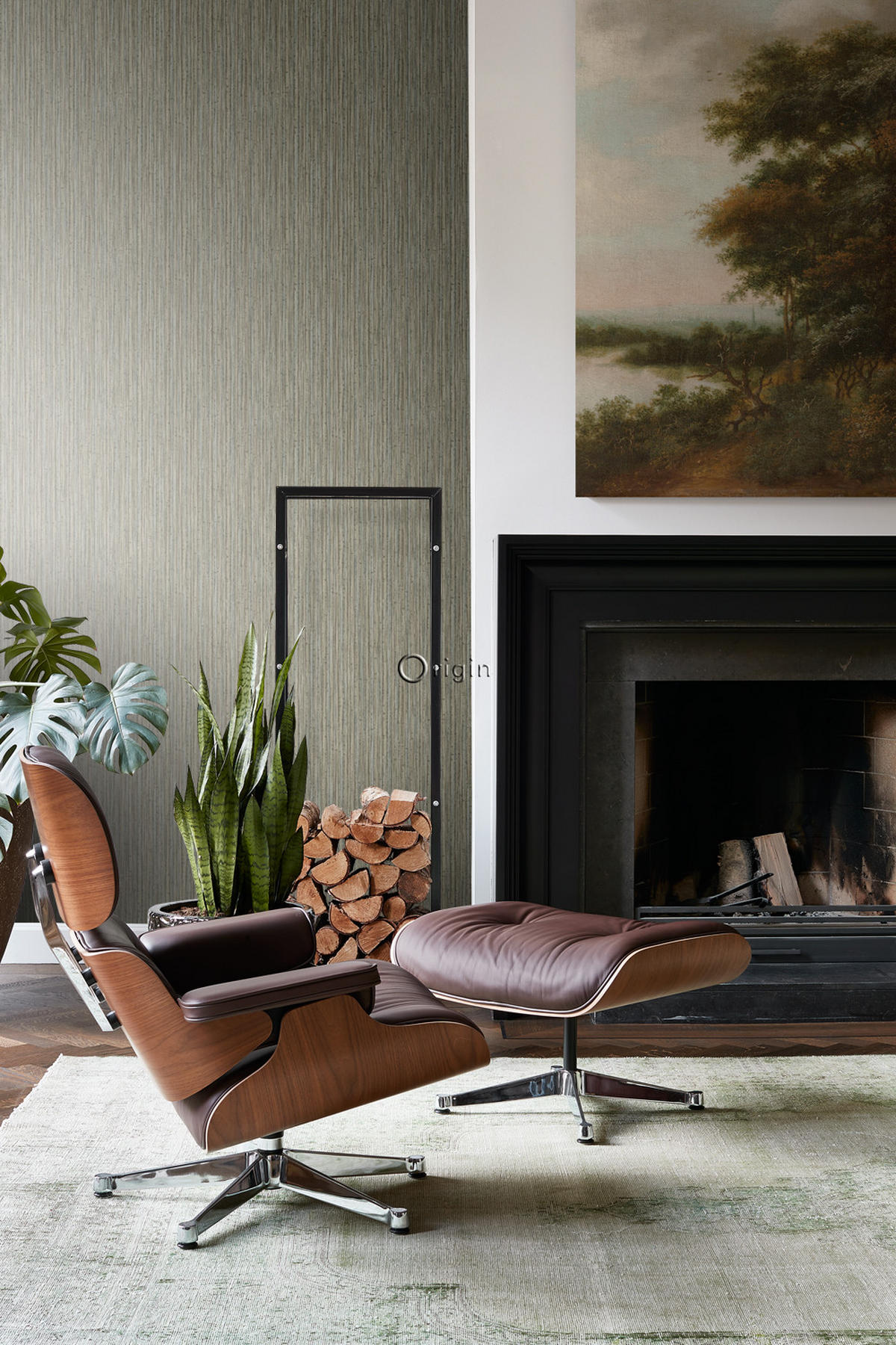 TAPETE Bambusmuster 53 cm x 10.05 m - Gelb, Papier (53/1000cm) - Origin Wallcoverings