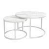 COUCHTISCH CIRI 2-in-1 Hochglanz - Weiß, Holzwerkstoff (80/80/48cm) - Lookway