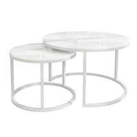 COUCHTISCH CIRI 2-in-1 Hochglanz - Weiß, Holzwerkstoff (80/80/48cm) - Lookway