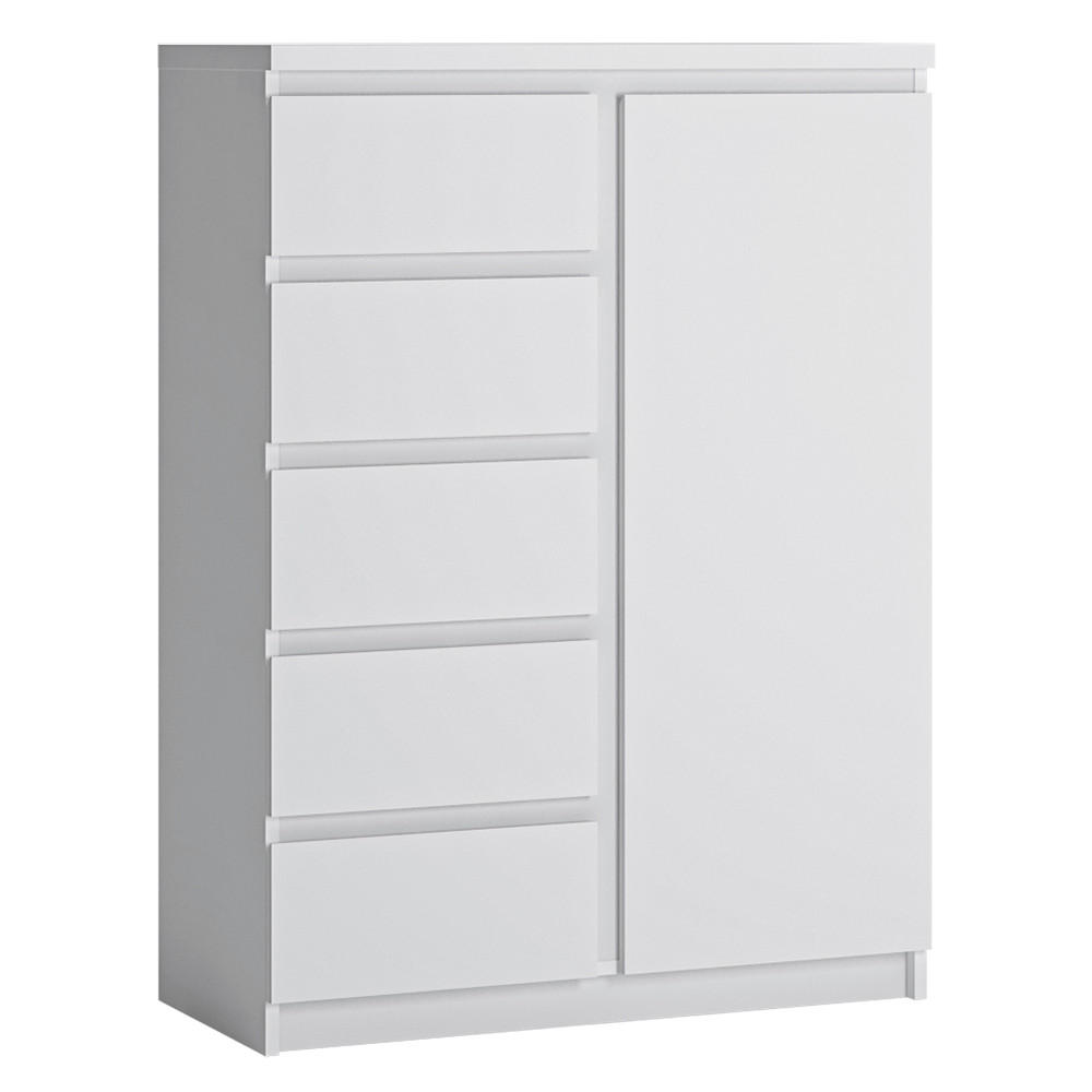 HIGHBOARD Fortaleza-129 - Weiß, Holzwerkstoff (83/114/40cm) - Lomado