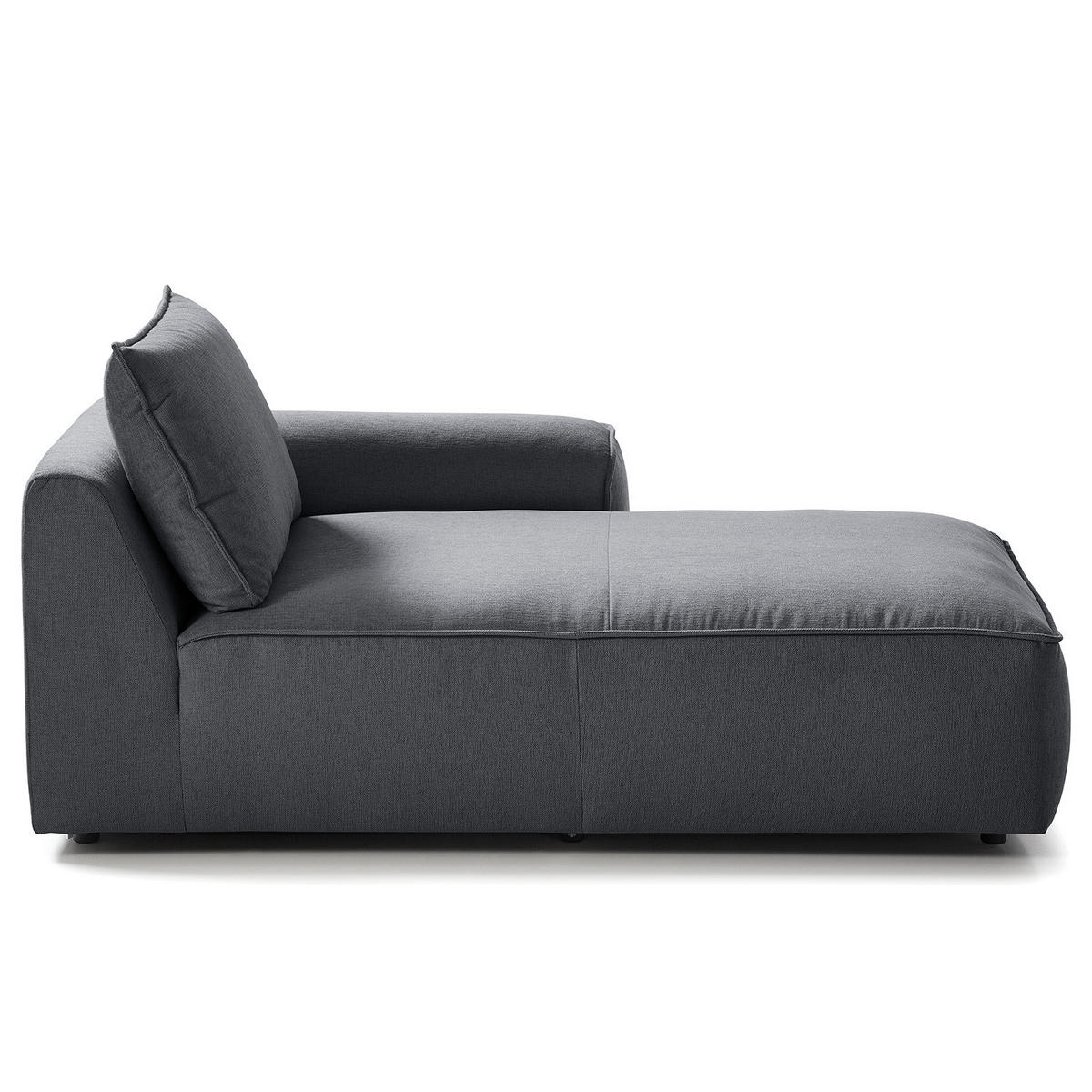 MODULLONGCHAIR - Grau, Holz/Textil (170/82/105cm) - home24
