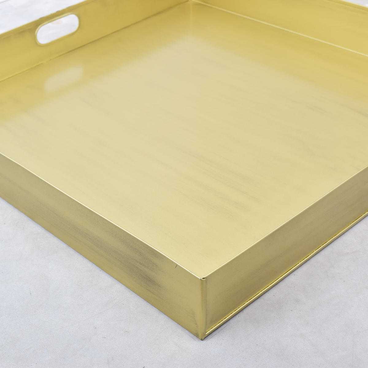 TABLETT Square Gold - Goldfarben, Metall (60/7/60cm) - LOFT42