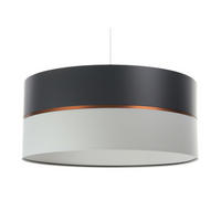 HÄNGELEUCHTE Grau 40/21 cm - Grau/Kupferfarben, Kunststoff (40/0.6/21cm) - ONZENO