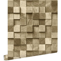 TAPETE 3D Holzoptik 53 cm x 10.05 m - Braun, Papier (53/1000cm) - ESTAhome