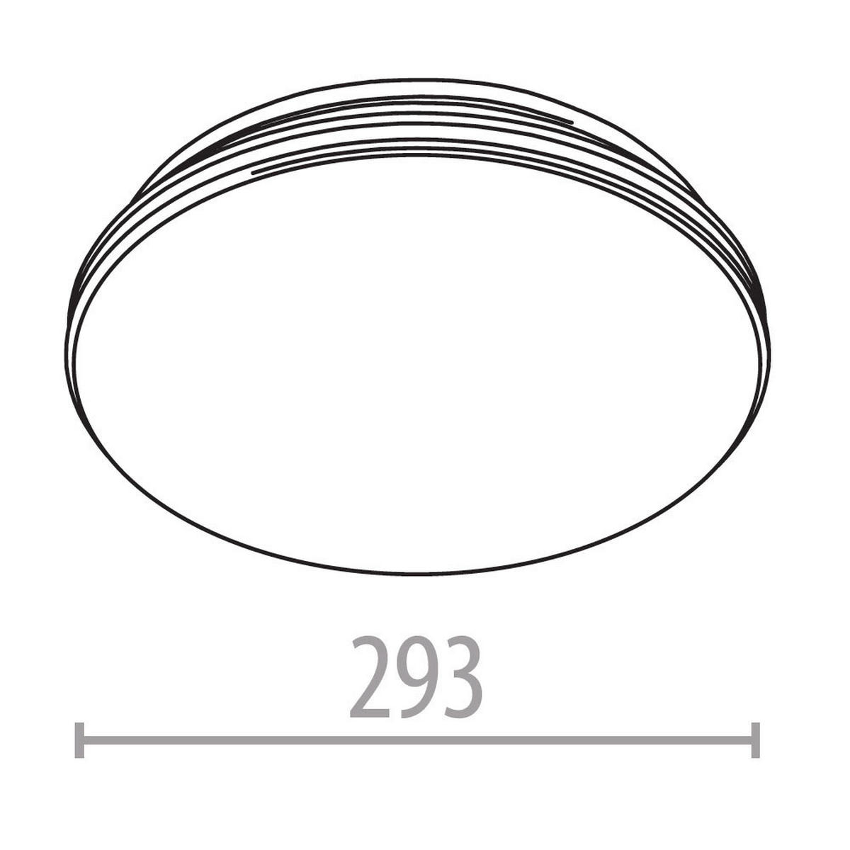 LED DECKENLEUCHTE Weiß Rund - Weiß, Metall (29.3/29.3/8.5cm) - Esto