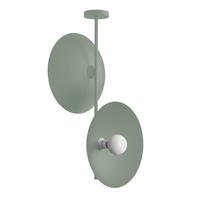 DECKENLEUCHTE - Grün, Metall (40/40/83cm) - Lumicom