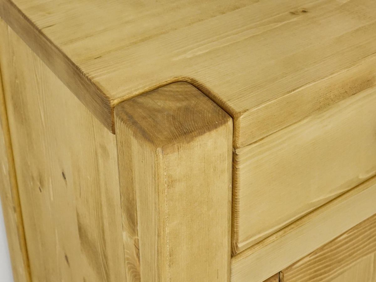 SIDEBOARD aus Massivholz SARA - Honig, Holz (180/90/50cm) - Seart