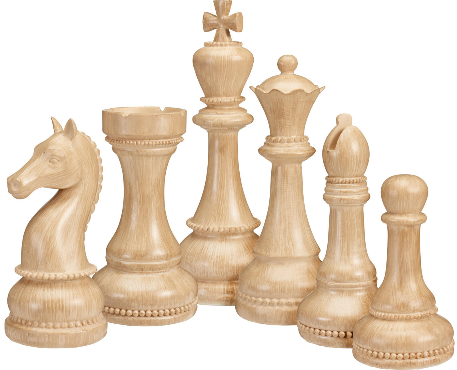 DEKO-SCHACH Base Beige 24/36/32 cm Holz - Beige, Holz (24/32/36cm) - Mondex