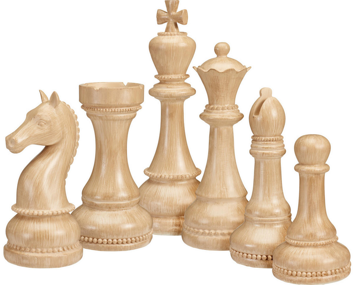 DEKO-SCHACH Base Beige 24/36/32 cm Holz - Beige, Holz (24/32/36cm) - Mondex