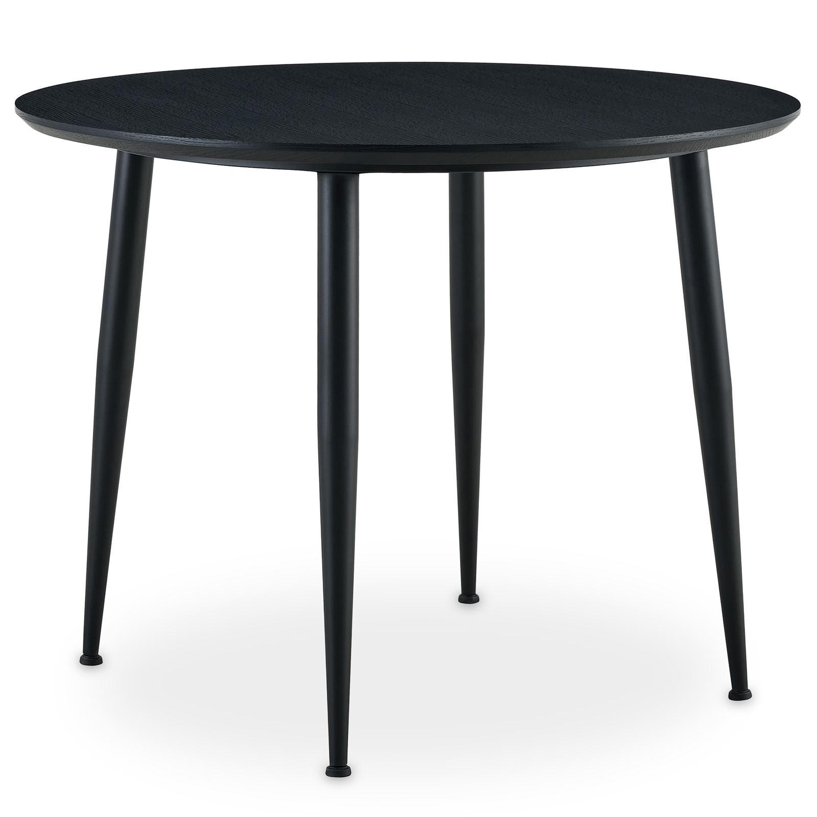 ESSTISCH NEVERS schwarz/schwarz - Schwarz, Holzwerkstoff (100/100/77cm) - IDIMEX