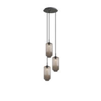 GALERIELEUCHTE Velo 3-flammig Klar Ø 18cm - Klar/Schwarz, Glas (18/18/33cm) - s.luce