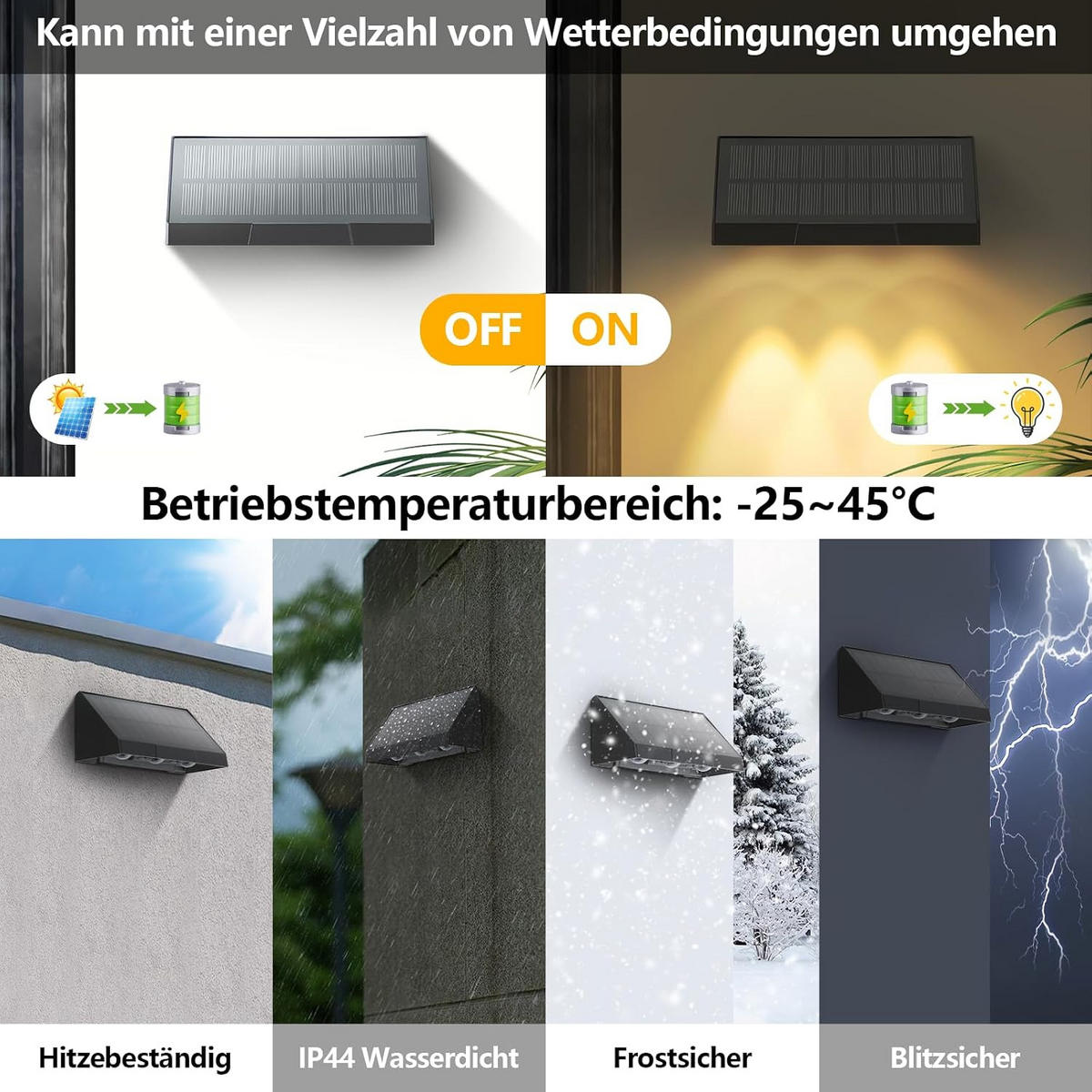 WANDLEUCHTE KYPH 5.7/5/14 cm （2er-set） - Schwarz, Metall (5/7/14cm) - ZMH