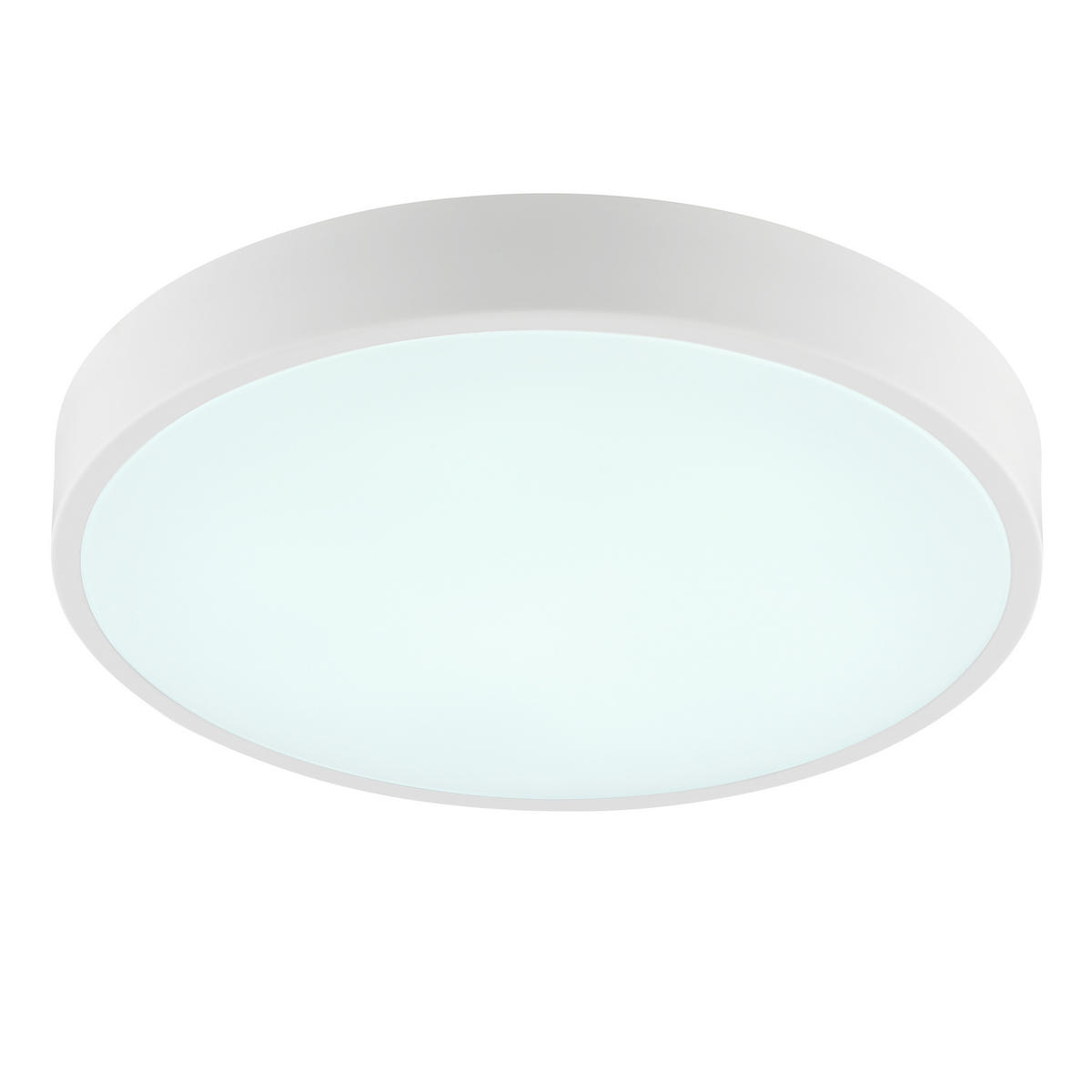 LED DECKENLEUCHTE Slimline Weiß 39/39/5,5 cm - Weiß, Metall (39/39/5.5cm) - Brilliant