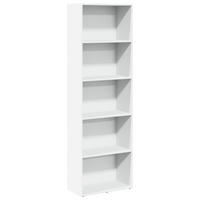 BÜCHERREGAL Weiss 60/30/189 Cm Holzwerkstoff - Weiß, Holzwerkstoff (30/189/60cm) - vidaXL