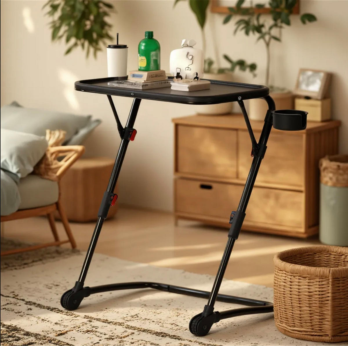 SCHREIBTISCH Schwarz - Schwarz, Metall (38/53/49cm) - Urban Meuble