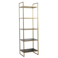 STANDREGAL MARIKI 55x40x180 cm, Glas-Metall, Gold - Goldfarben, Glas (40/180/55cm) - Light & Living
