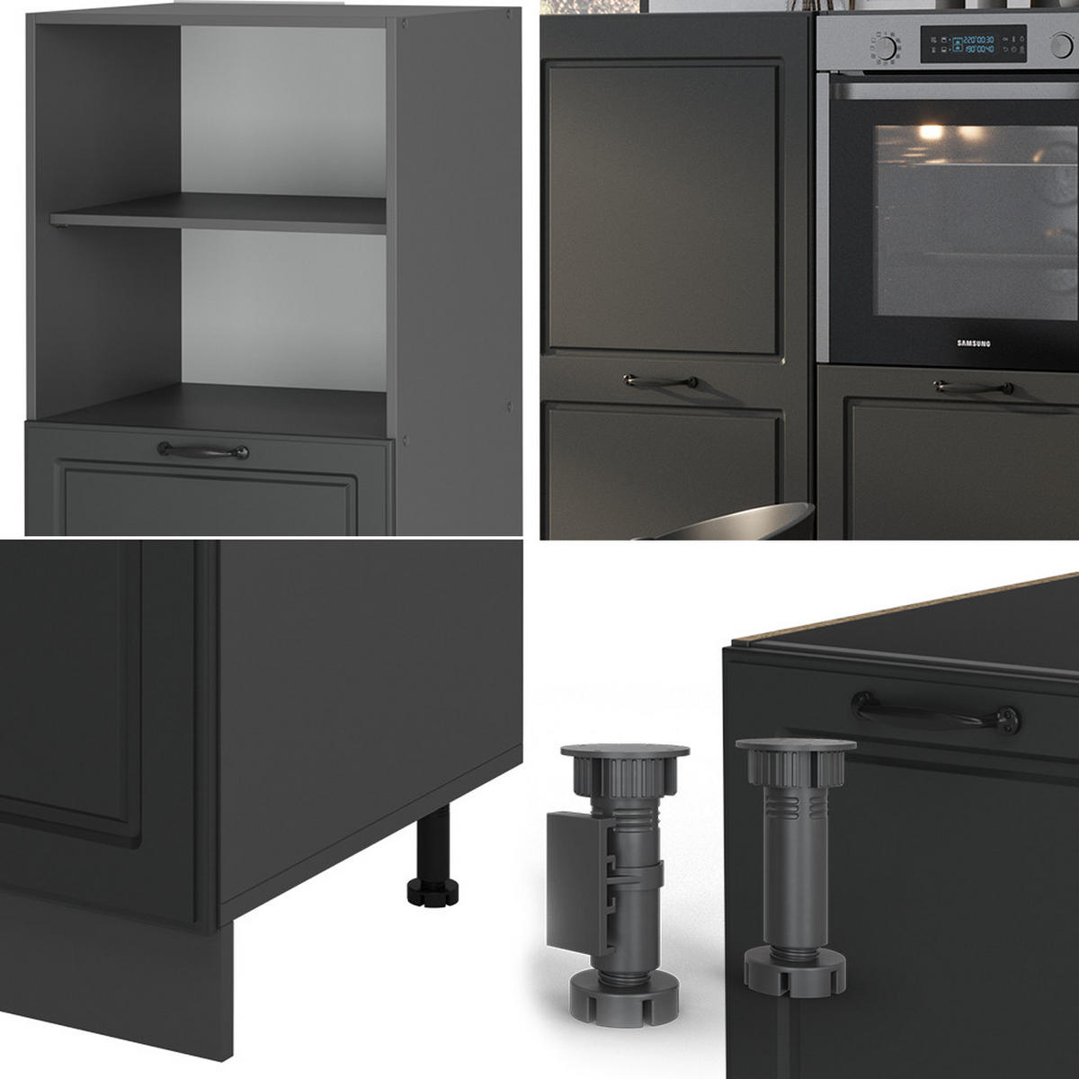 Anthrazit, Holzwerkstoff (180/81.6/46cm) - Vicco